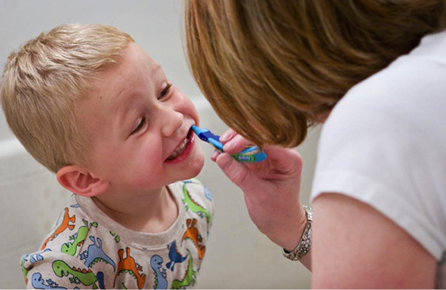 child-brushing-teeth Getting your children to brush their teeth can be a very tricky venture